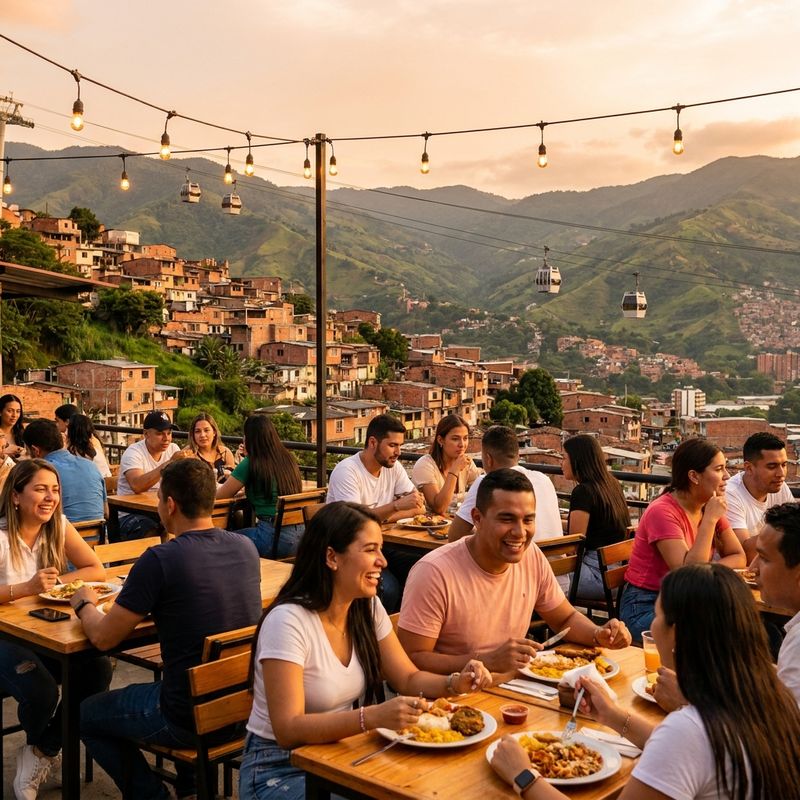 Medellín: montañas, metrocable y una terraza